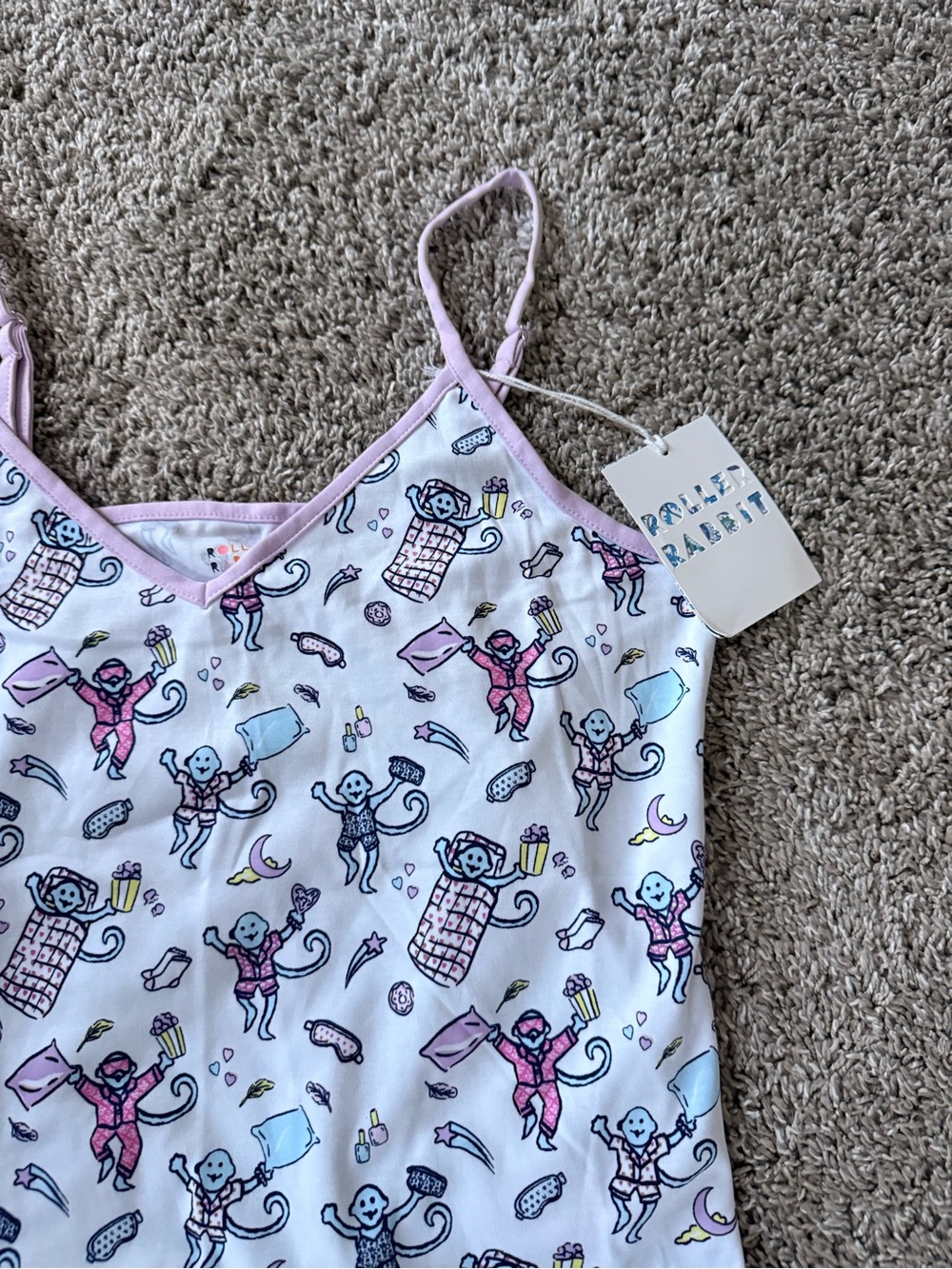 NWT Roller Rabbit Slumber Party Mischa Tank Set - Picture 3 of 3